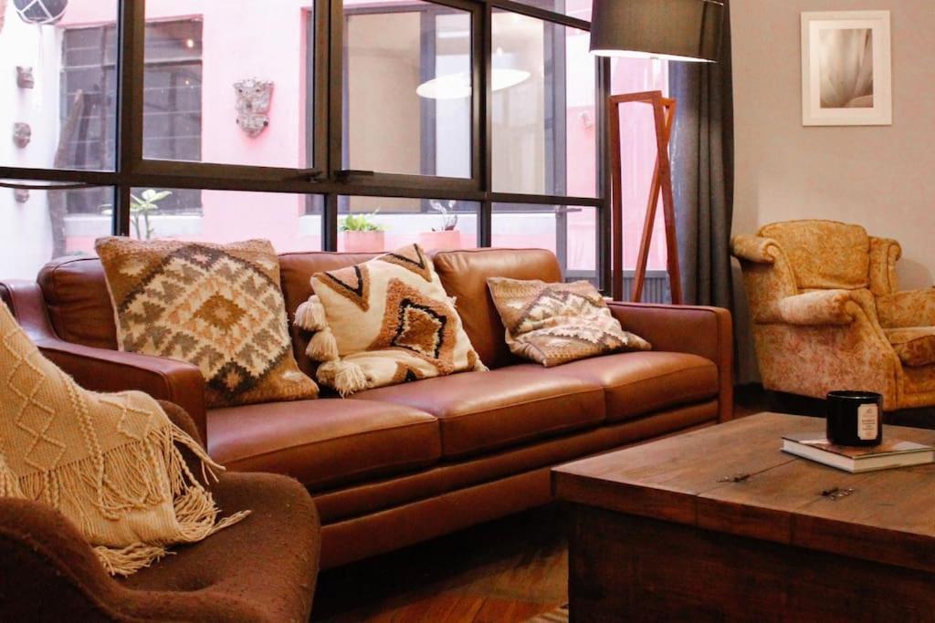 מקסיקו סיטי New Mex Inspired Bo-Ho Chic Apartment With Private Patio And Roof Terrace מראה חיצוני תמונה